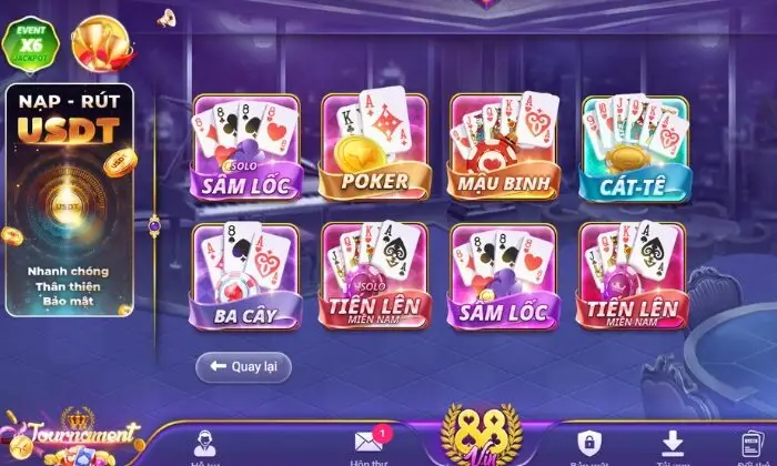 Cổng game M88vin nổi bật với các game bài đổi thưởng 